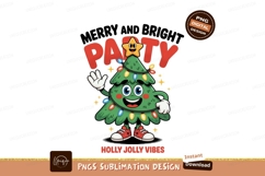Cheerful Christmas Tree Character Party Celebration Product Image 1
