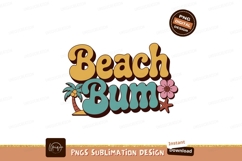 Beach Bum Retro Typography summer Product Image 1