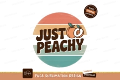 Just Peachy Fruit Retro Sunset vintage Product Image 1