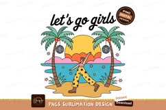 Tropical beach disco dancing palm trees Product Image 1