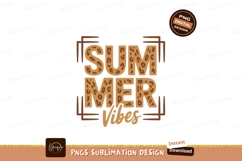 Summer Vibes Leopard Print Typography image Product Image 1
