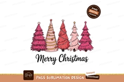Pink Christmas Trees Festive Celebration image Product Image 1