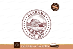 Barn field Alabama emblem rural Product Image 1