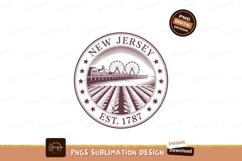 New Jersey pier with Ferris wheels and fields image Product Image 1