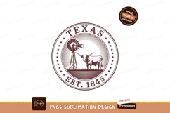 Texas Longhorn Windmill Emblem rustic Product Image 1