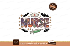 Halloween nurse medical icons syringe pumpkin Product Image 1