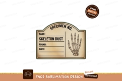 Skeleton hand specimen label dust Product Image 1