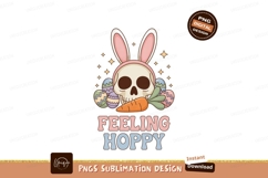 Skull bunny ears carrot easter eggs image Product Image 1