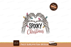 Skeleton hands heart Christmas lights image Product Image 1