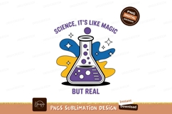Flask with purple liquid and bubbles science Product Image 1
