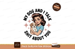 Woman holding puppy with stars image Product Image 1