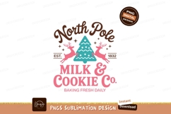 North Pole Milk Cookie Company Festive Reindeer christmas Product Image 1