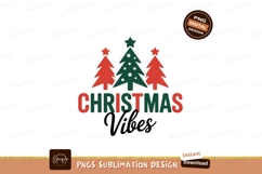 Festive Christmas Trees And Text holiday season Product Image 1