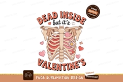Skeleton Ribcage Hearts Flower Valentine image Product Image 1