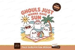 Ghosts enjoying summer beach vacation image Product Image 1
