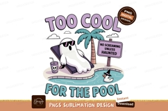 Skunk relaxing poolside with drink and duck sunglasses Product Image 1