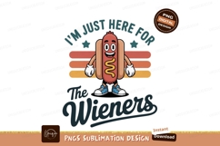 Happy hot dog character with text hotdog food Product Image 1
