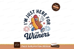 Funny hot dog character with text hotdog wiener Product Image 1