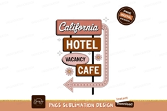 California Hotel Cafe Vacancy Sign image Product Image 1