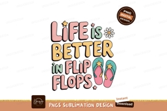 Life Better Flip Flops Summer image Product Image 1
