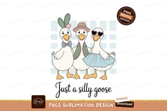 Three stylish ducks with accessories animals cartoon Product Image 1