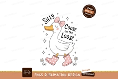 White duck with pink bow and boots image Product Image 1