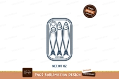 Sardines in can outline fish seafood Product Image 1
