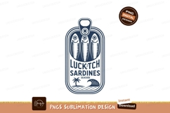 Sardine Can Seafood Emblem fish ocean Product Image 1