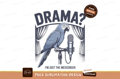 Blue parrot microphone stage curtains image Product Image 1