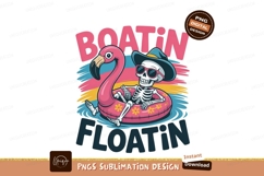 Skeleton flamingo float summer fun pool Product Image 1