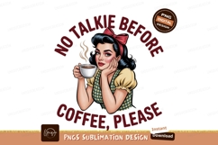Vintage woman holding coffee cup drink Product Image 1