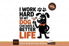 Dog life with cocktail and bow tie image Product Image 1