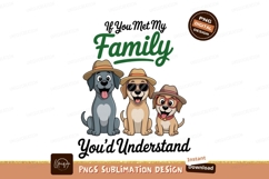 Three dogs wearing hats and sunglasses family pets Product Image 1