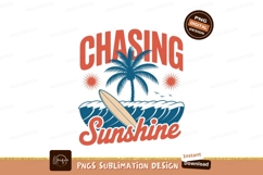 Chasing Sunshine Tropical Beach Scene surfing ocean Product Image 1