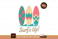 Tropical floral patterned surfboards on waves hibiscus Product Image 1