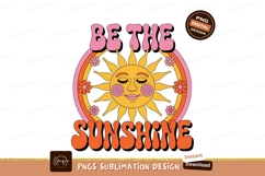 Groovy Sun Rainbow Flowers retro Product Image 1