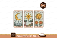 Celestial bodies and nature tarot cards moon star Product Image 1