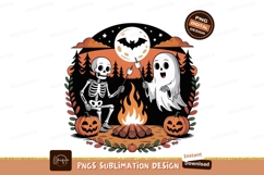 Skeleton Ghost Campfire Marshmallows pumpkin Product Image 1