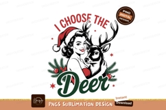 Festive Pinup Girl Christmas Design holiday Product Image 1
