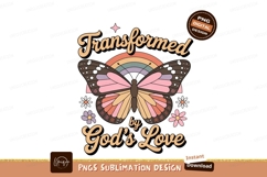 Butterfly rainbow transformation flowers faith Product Image 1