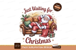 Santa relaxing on couch waiting for Christmas Claus Product Image 1