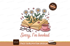 Open book daisies coffee cup glasses saucer Product Image 1