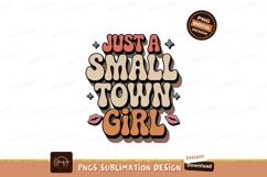 Retro Small Town Girl Typography image Product Image 1