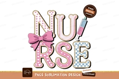 Cute Nurse Sublimation Png Product Image 1