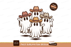 Cowboy ghosts waving friendly cowboys hats Product Image 1