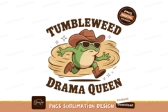 Frog cowboy running tumbleweed drama queen sunglasses Product Image 1