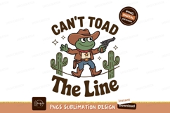 Cowboy frog balancing with gun and cacti image Product Image 1