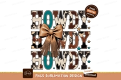Western Cowhide Howdy Bow Fringe image Product Image 1