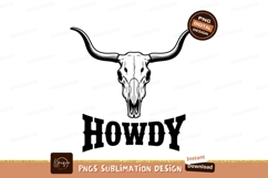 Longhorn Skull Silhouette western rustic Product Image 1