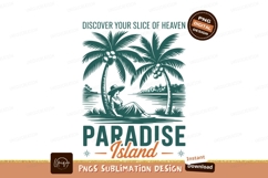 Tropical paradise island palm trees relaxation image Product Image 1